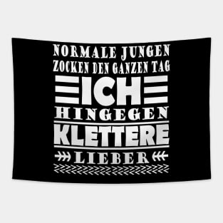 Klettern Kletterfels Kletterwand Verein Spruch Tapestry