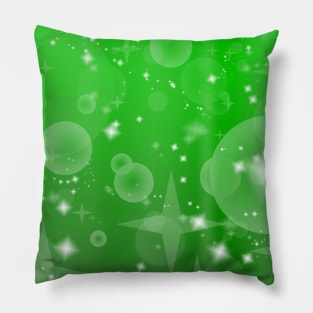 Christmas Tree Green Sparkle Pattern Pillow