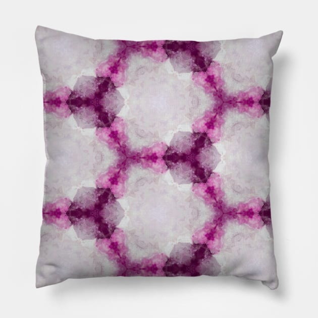 Ruby Gemstone Crystal July Birthstone Pillow by Moon Art