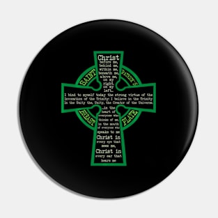 St. Patrick'S Breastplate Lorica Prayer Catholic Irish Cross Pin