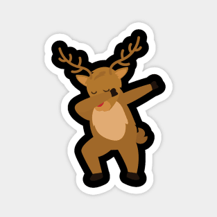 Dabbing Reindeer Magnet