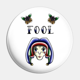 Fool - Old School Tattoo Flash Pin