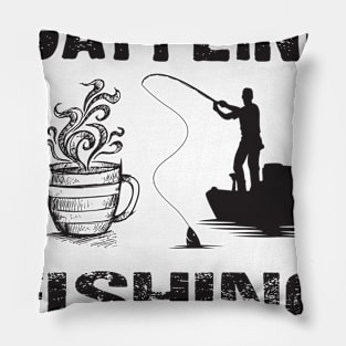 I Run On Caffeine Fishing And Cuss Words Pillow