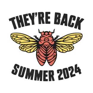 Vintage Cicada They are back Summer 2024 Entomology Cicada T-Shirt