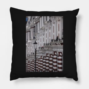 A View of London Victorian Architecture Pillow