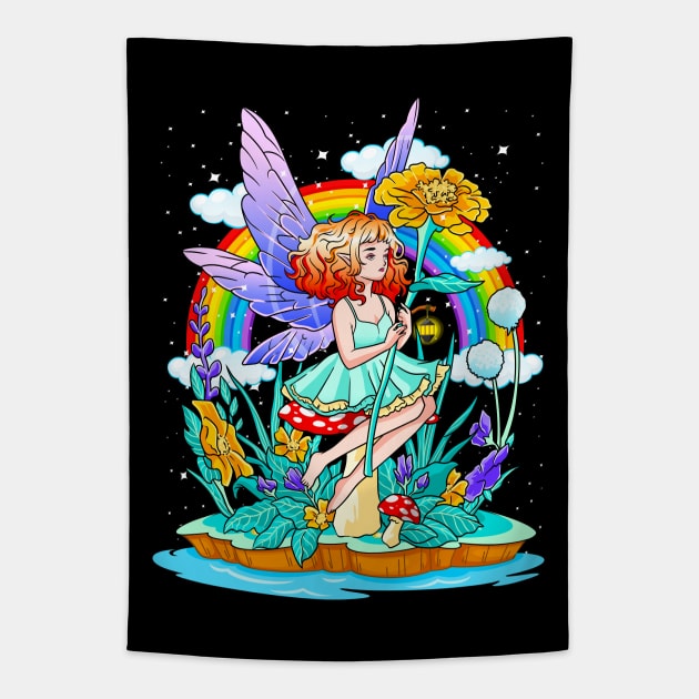 Fairy Mythical Creature Girl Cute Women's Gift Tapestry by E