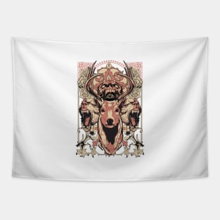 Deer Hunter Vector Tapestry