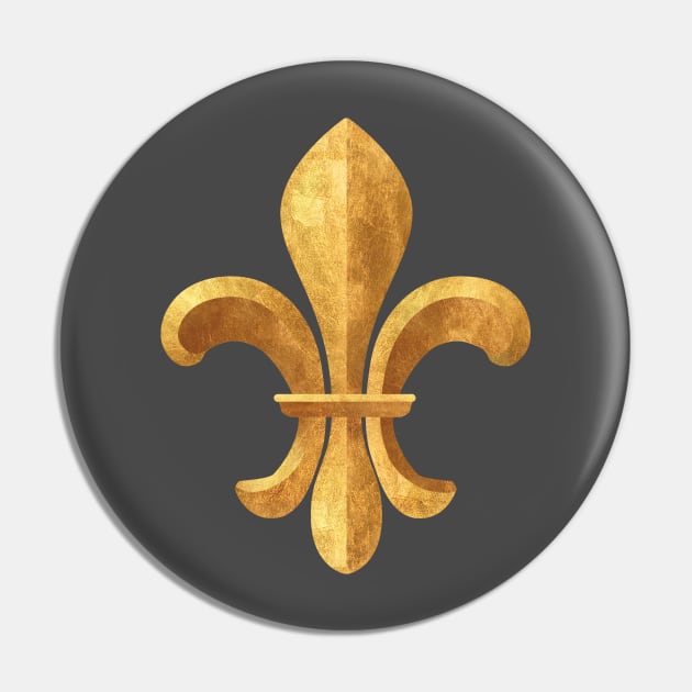 Fleur-de-lis Pin by cartogram