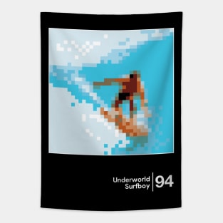 Underworld - Surfboy / Minimal Style Graphic Artwork Design Tapestry