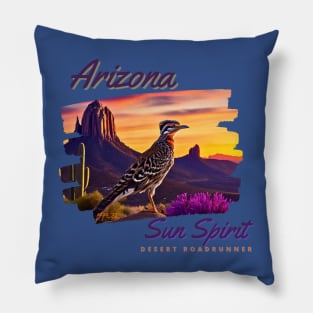 Arizona Sun Spirit Desert Roadrunner Pillow