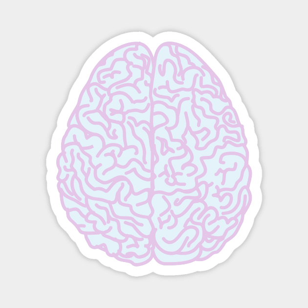 Pastel Brain Magnet by XOOXOO