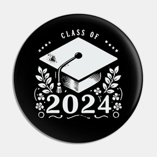 Class Of 2024 Vintage Style Pin