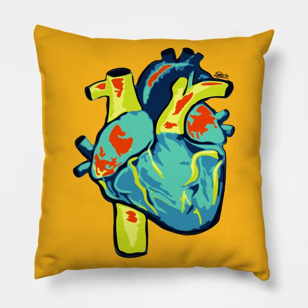 Heart 4 Pillow by EshiPaints