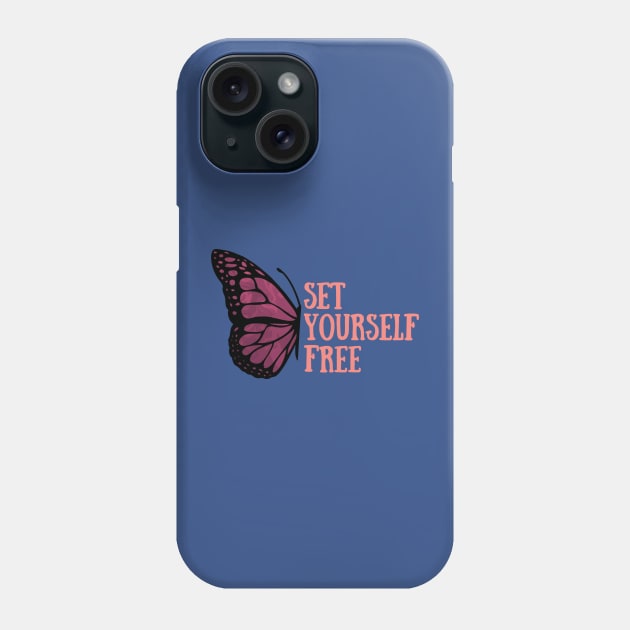 set yourself free butterfly 1 Phone Case by Hunters shop