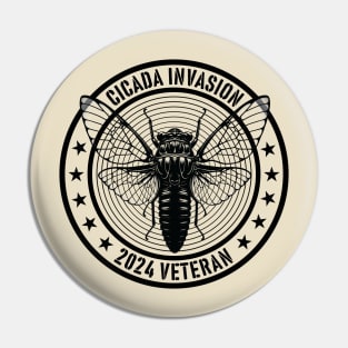 Cicada Invasion 2024 Veteran Pin