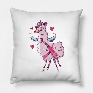 Valentine LLama Pillow