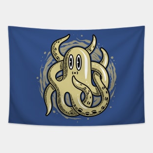 Funny Octopus Tapestry