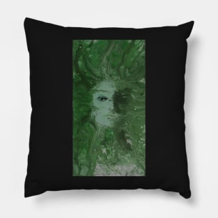 Lady in Green Pillow