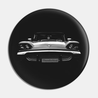 1959 ford, ford thunderbird, black shirt Pin