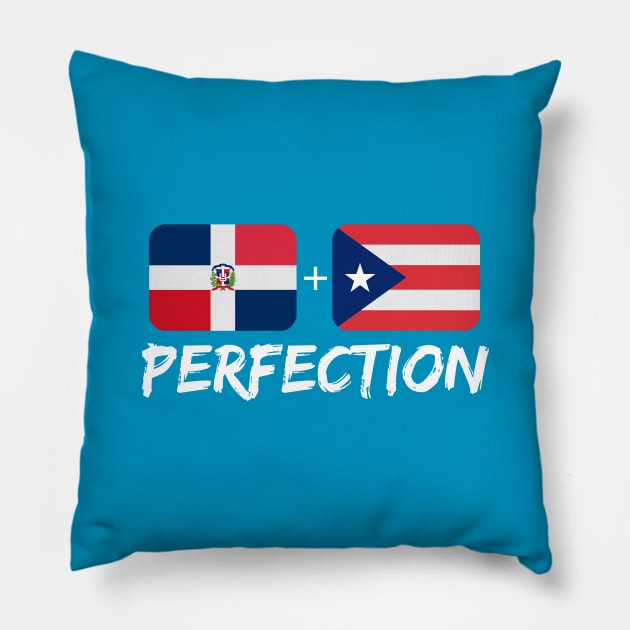 Dominican Plus Puerto Rican Perfection Mix Gift Pillow by Just Rep It!!