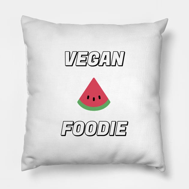 VEGAN FOODIE watermelon slice Pillow by InspireMe