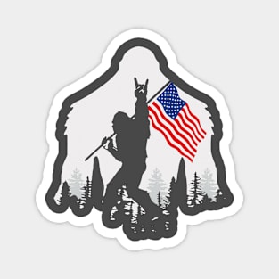 Bigfoot with the USFlag Magnet