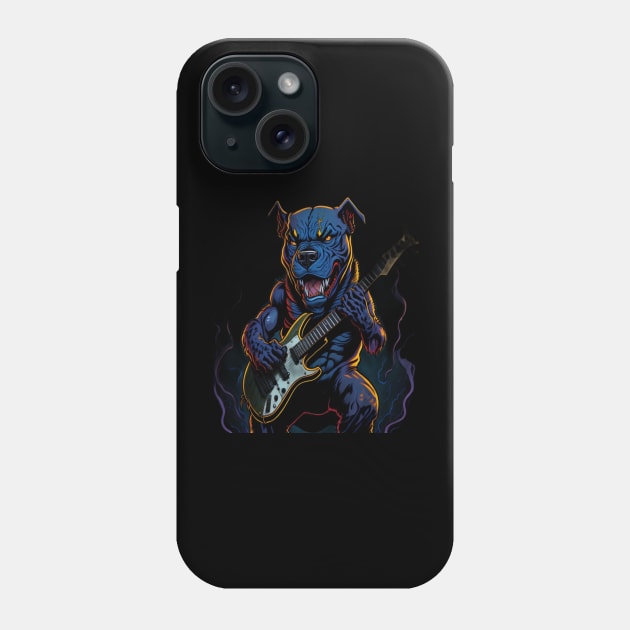 Heavy metal Pitbull, Rock and roll, Hard rock Phone Case by Stoiceveryday