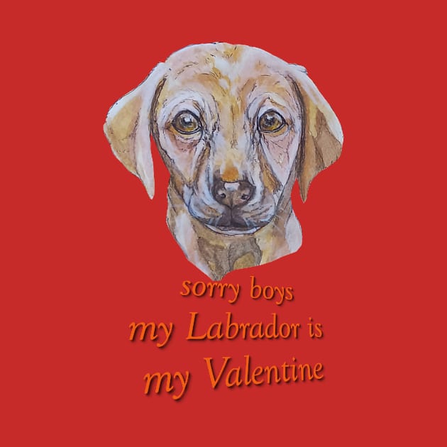 Adorable Labrador Galentine by candimoonart