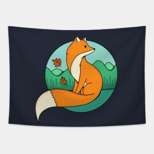 Fox and Landscape Tapestry