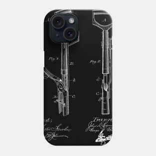 Weed Puller Vintage Patent Hand Drawing Phone Case