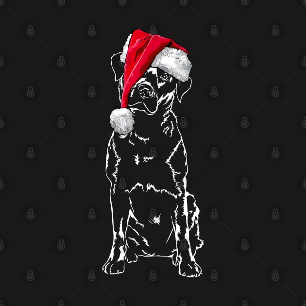 Santa Labrador Merry Christmas dog lab mom by wilsigns