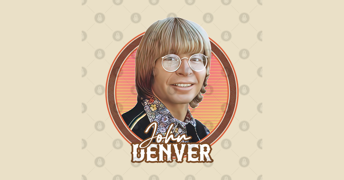 John Denver - Retro Fan Artwork - John Denver - T-Shirt | TeePublic