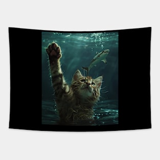 Cat Paws Care Tapestry