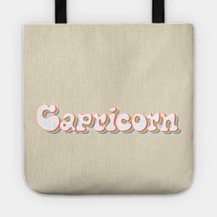 Retro Rainbow Capricorn Tote