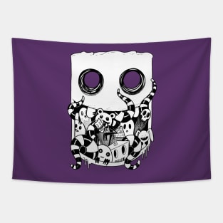Little Doodle Monsters #4 Monster Mouth Tapestry