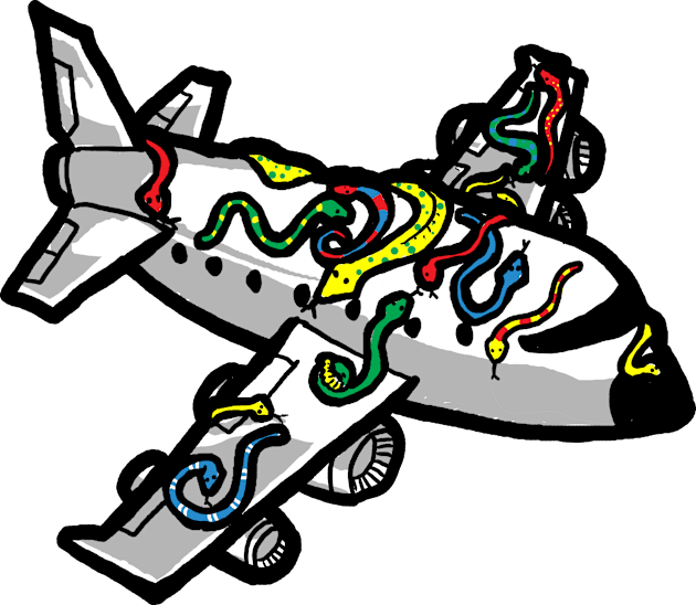 Snakes on a Plane Kids T-Shirt by jonah block