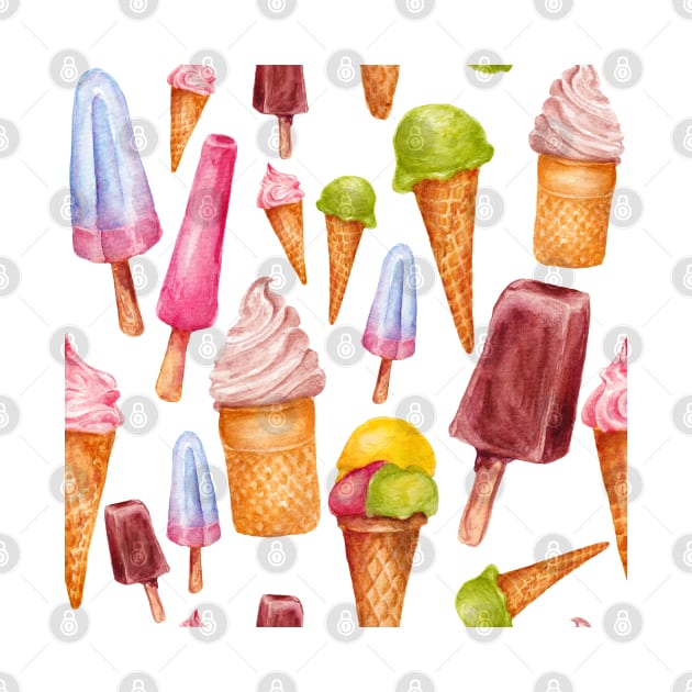 ice cream pattern by lisenok