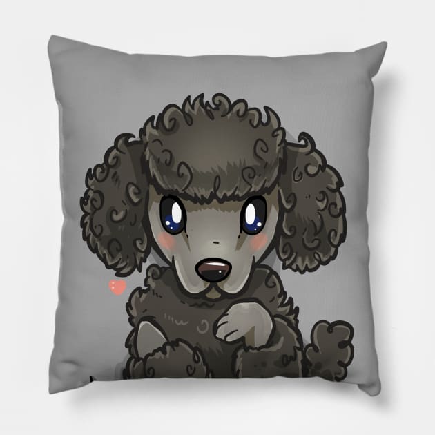 Pocket Cute Poodle Dog Pillow by TechraPockets