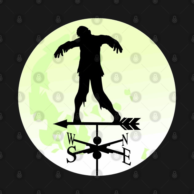 Zombie Moon Weathervane by Nuletto