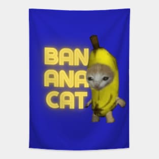 Banana Cat Meme Tapestry