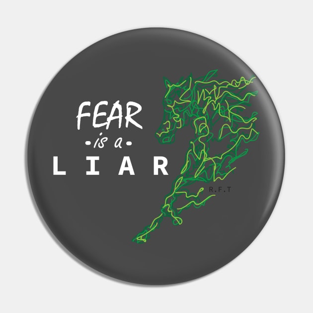 Fear is a Liar Pin by LittlePearlDesigns