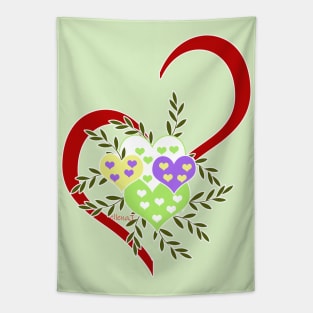 Hearts Tapestry