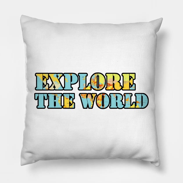 Explore The World Pillow by AbundanceSeed