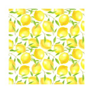 Lemons and leaves  pattern design T-Shirt