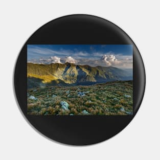 Alpine landscape in a cloudy day Pin