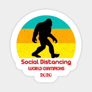 Social Distancing World Champions Magnet