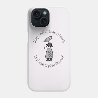 Cute Plague Doctor with an Owl Phone Case