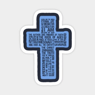 Names of Jesus Cross Magnet