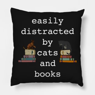 Books and Cats Pillow