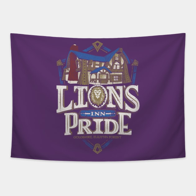 Lion's Pride Inn Tapestry by CoryFreemanDesign